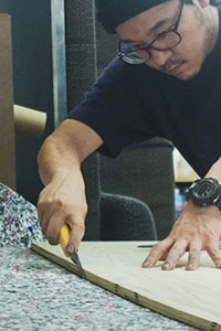 ソファー張替え準備