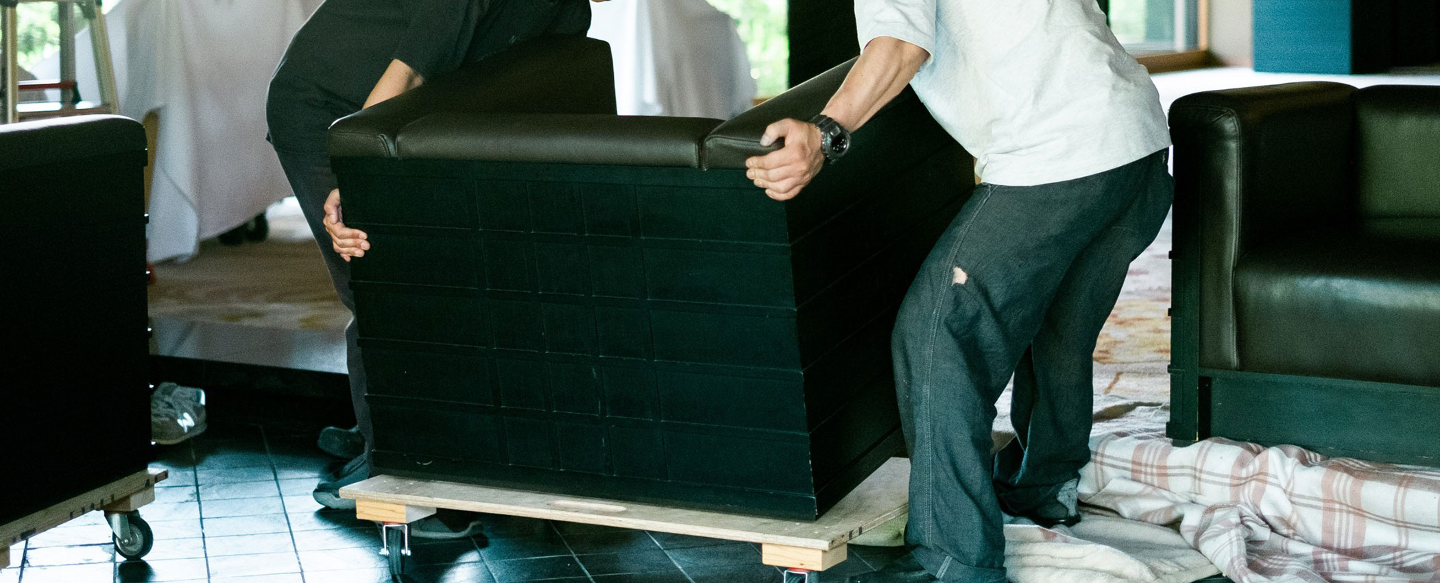 シングルソファー搬入